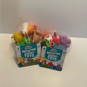 Target Lot of (2) Sets of “Animal Bath Time Squirt Toys”. BNWT
